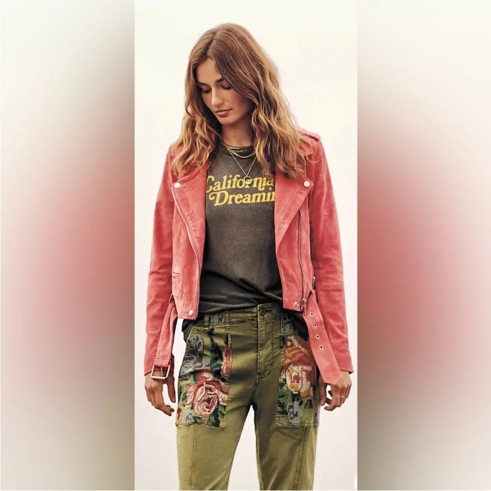 Antholropolie Embroidered Pants